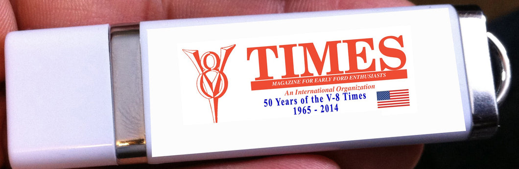 56 Years of the V-8 TIMES (flash drive) - (use Club Accessories shipping rate)