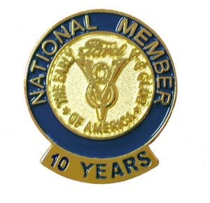 10 Year Membership Pin (use Club Accessories shipping rate)