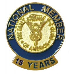 15 Year Membership Pin (use Club Accessories shipping rate)