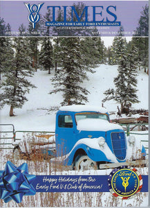 Vol. 59, No. 6: 2022 November-December (use V-8 TIMES back issue shipping rate)