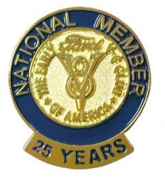 25 Year Membership Pin (use Club Accessories shipping rate)