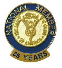 35 Year Membership Pin (use Club Accessories shipping rate)