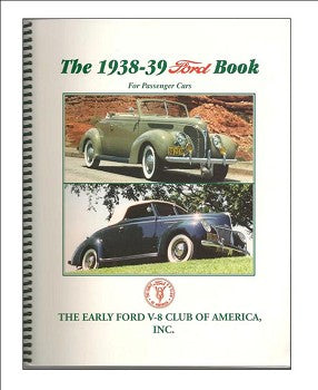 1938 - 1939 Ford Book, Softbound (use Single book shipping rate)