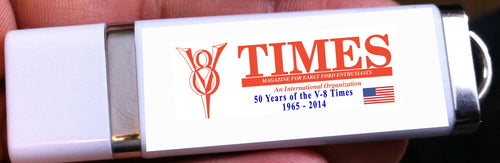 56 Years of the V-8 TIMES (flash drive) - (use Club Accessories shipping rate)