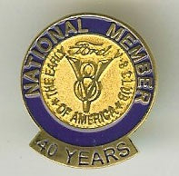 40 Year Membership Pin (use Club Accessories shipping rate)