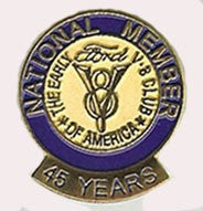 45 Year Membership Pin (use Club Accessories shipping rate)