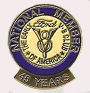 45 Year Membership Pin (use Club Accessories shipping rate)